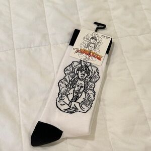 The Rolling Stones Black and White Graphic Socks